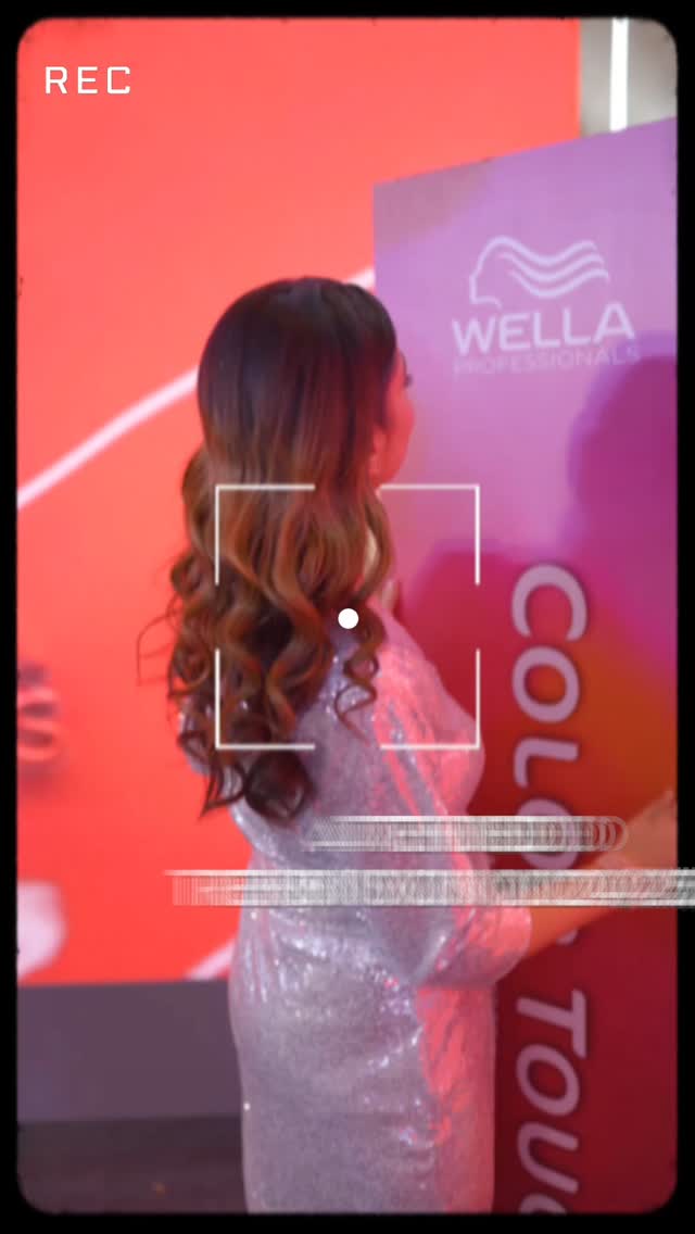 Instagram post by @mansirajani85 for Wella. Caption reads: TrendVision 2024-25 flipped the script and I got....