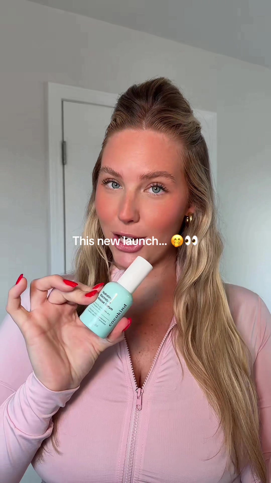 TikTok post by @skinwithhav for Cocokind. Caption reads: [...] Rescue Serum for $17.99! @cocokind ad....