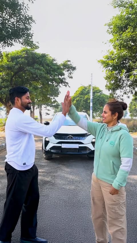 Instagram post by @tatacurvv for Tata Motors. Caption reads: #TaketheCURVV for safety and performance that....