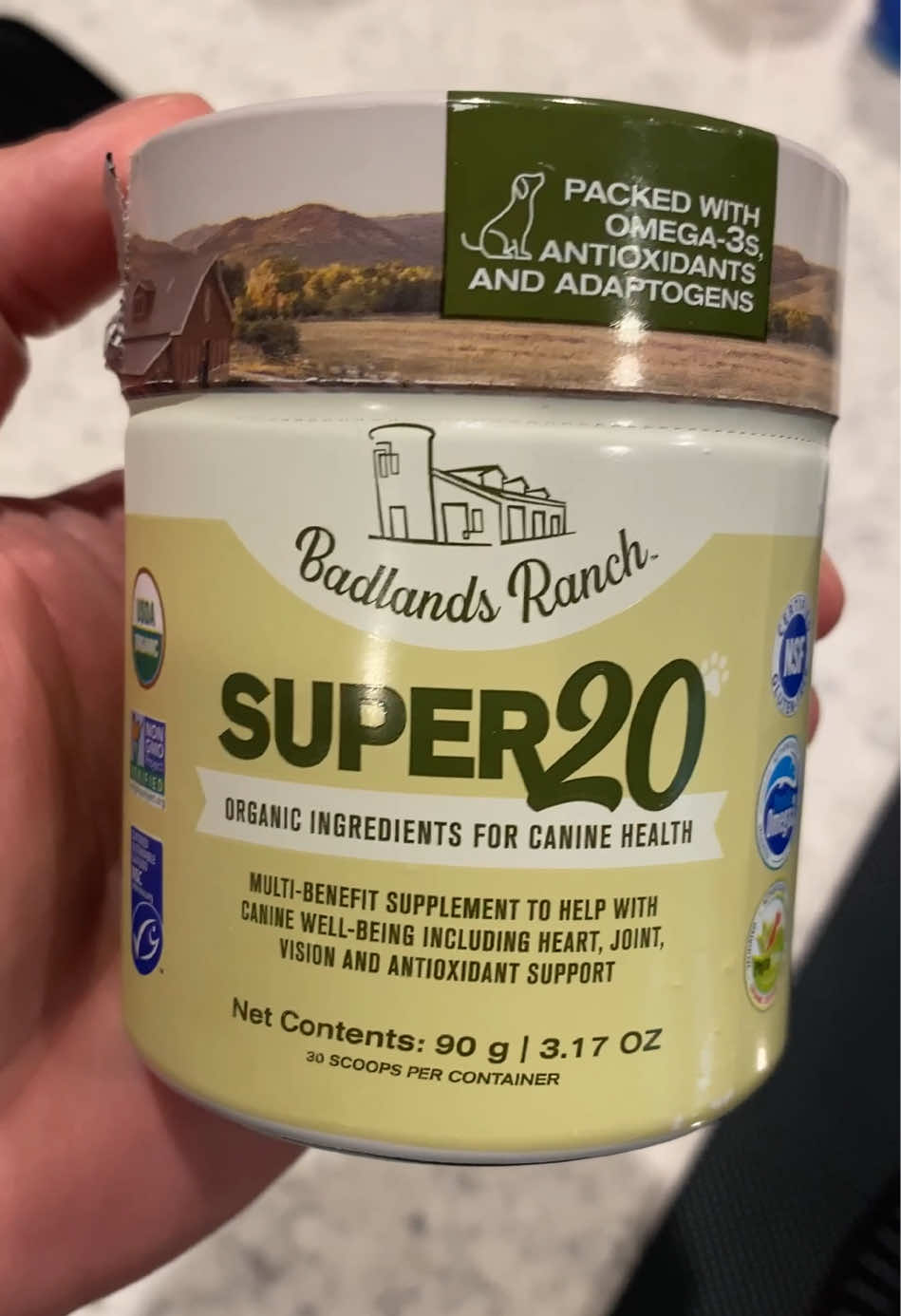 TikTok post by @t_austin for Badlands Ranch. Caption reads: [...] #hearthealth #antioxidants @Badlands Ranch.