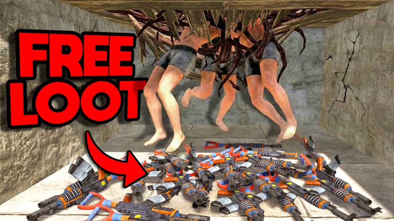 YouTube post by @Dirtrider479 for Displate. Caption reads: This Trap Base EATS Players ALIVE!.