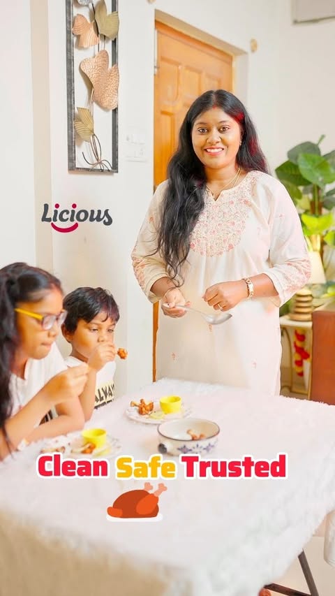 Instagram post by @hema.gayatri for Licious. Caption reads: [...] is never enough.

That’s why I trust....