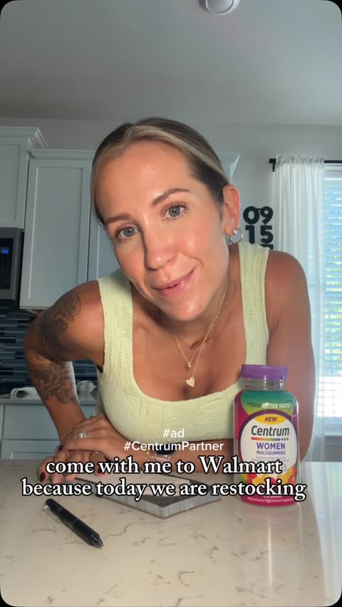 Instagram post by @twomomsandthebabes for Centrum. Caption reads: #ad #CentrumPartner another Walmart restock means....