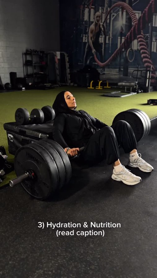 Instagram post by @sfm_fitness for EvolveYou. Caption reads: 💥💥Fasted Leg Workout💥💥
—
1) Prioritize....