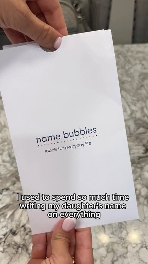 Instagram post by @heyashleyrae_ for Name Bubbles. Caption reads: [...] me . I always make sure to have my....