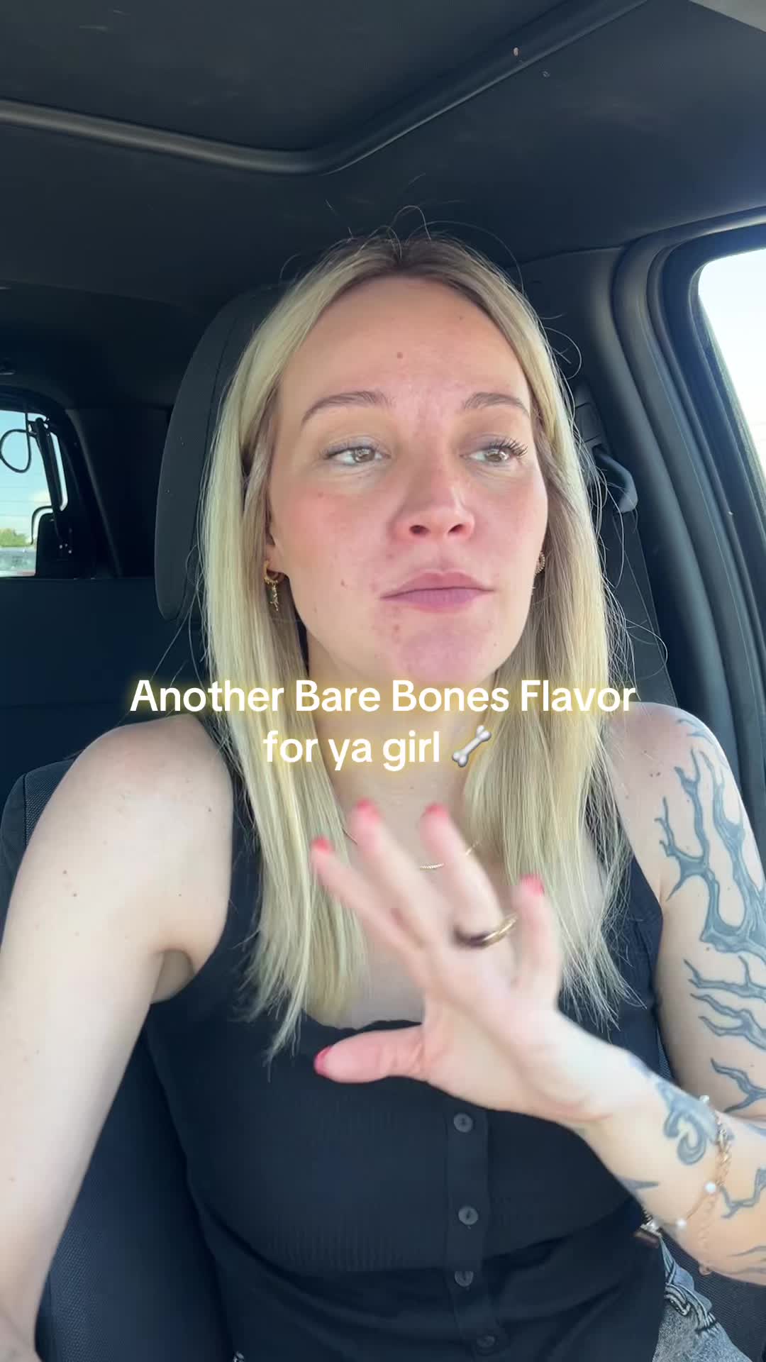 TikTok post by @mckaragreyy for Bare Bones. Caption reads: [...] #sippingbroth #healthandwellness....