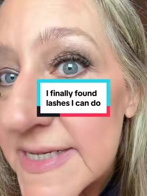 TikTok post by @tlmomma2 for COFIER Lashes. Caption reads: [...] with traditional false lashes. @Cofier....