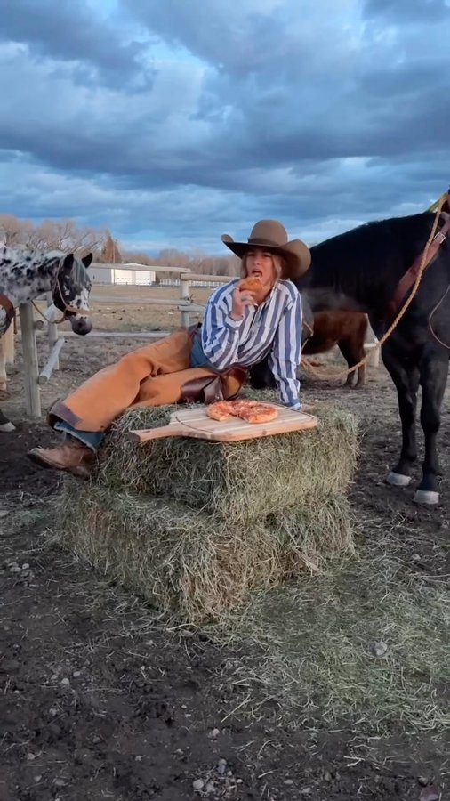 Instagram post by @emogoatmom for Red Baron Pizza. Caption reads: #RedBaronPartner just watched the Red Baron....