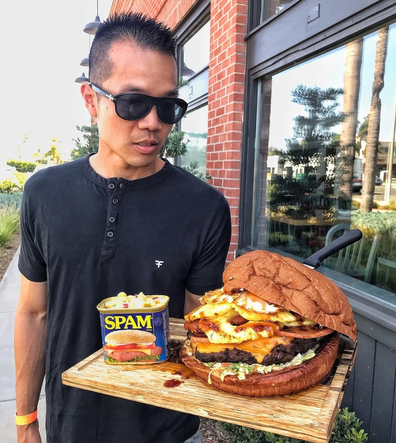 Instagram post by @letseatwithalvin for Eater LA. Caption reads: Find someone who stares at you the same way I’m....