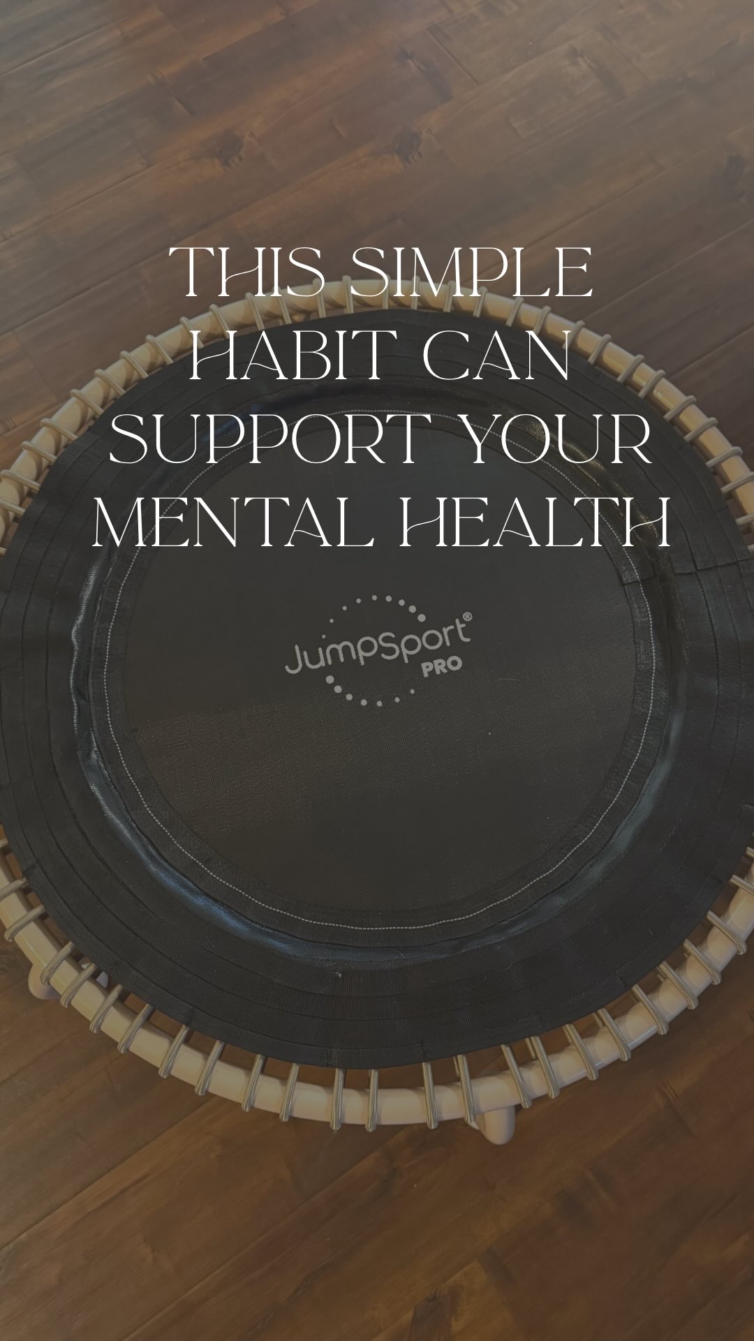 Instagram post by @mywelloiledlife for JumpSport. Caption reads: [...] trampoline that was nothing like my....