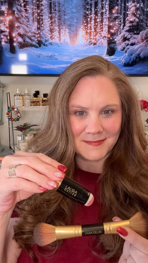 Instagram post by @anne.whitney.1229 for – Laura Geller. Caption reads: Laura Geller 
Made for Mature....