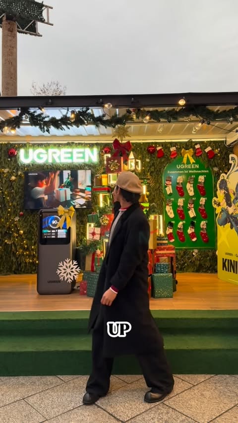 Instagram post by @berlintipsbyjuan for Ugreen. Caption reads: UGREEN invited me to check out their booth at....