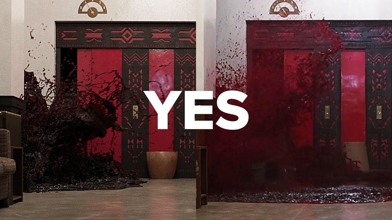 YouTube post by @blenderguru for FilmConvert. Caption reads: CGI vs Practical - Can you tell the difference?.