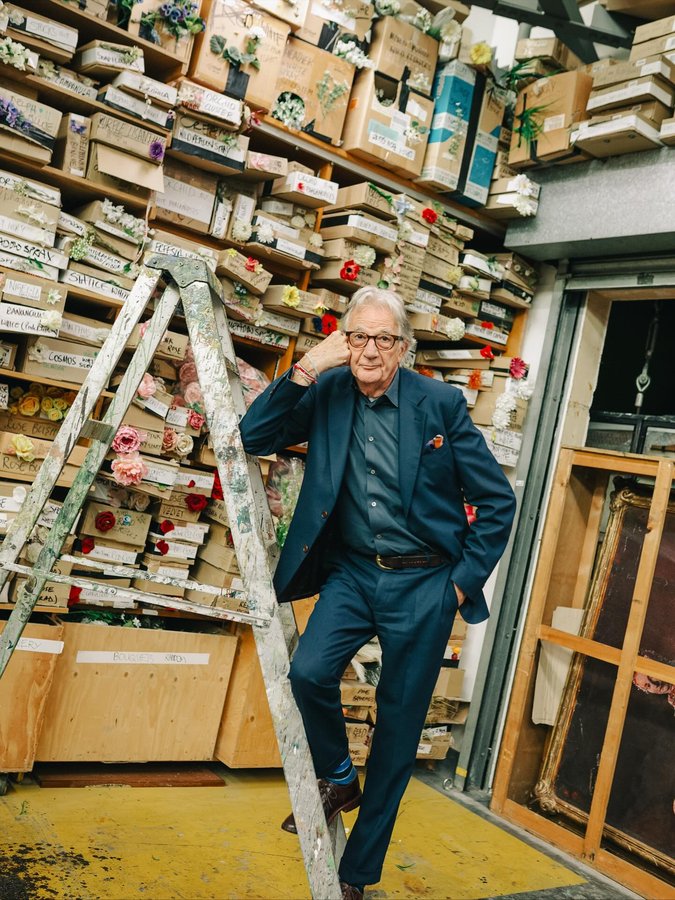 Instagram post by @paulsmith for Paul Smith. Caption reads: Buckets, trumpets and chandeliers are all props at....