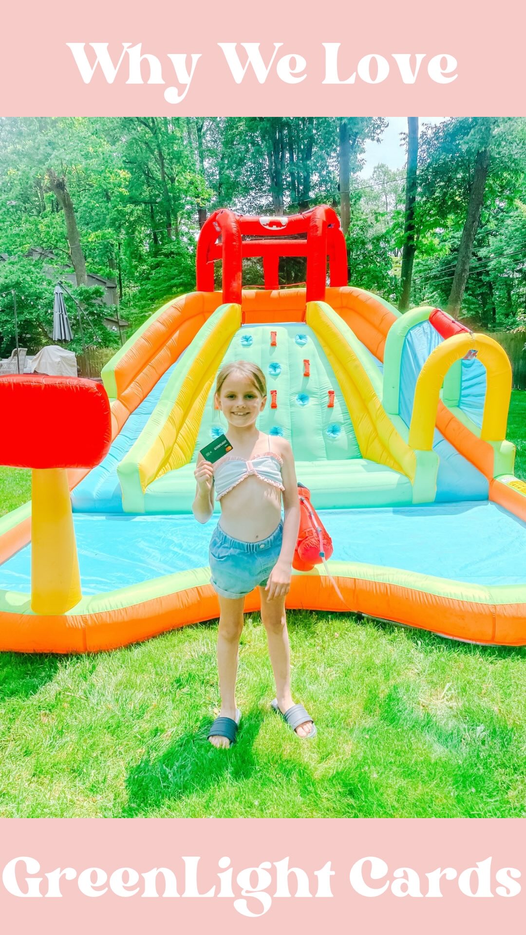 Instagram post by @the_patientmom for Greenlight. Caption reads: Greenlight cards are my biggest mom flex!💪🏼....