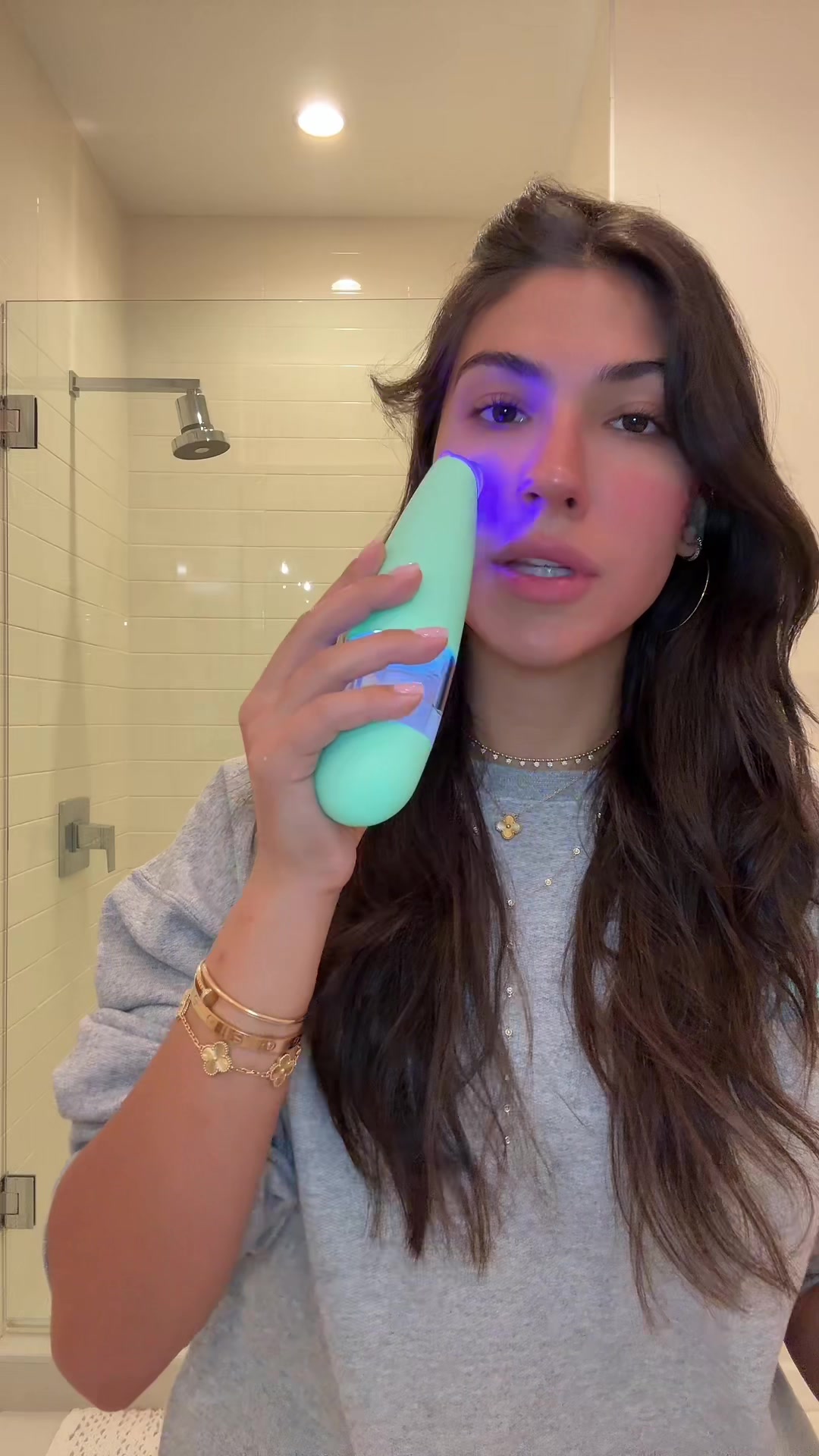 TikTok post by @sophianepola for BeautyBio. Caption reads: [...] to keep your skin glowing and hydrated....