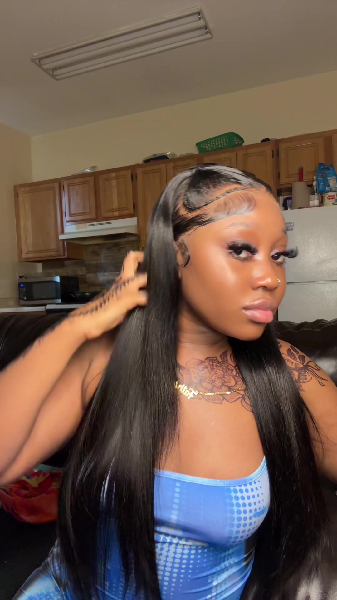 TikTok post by @_teemalii for Asteria Hair. Caption reads: The best prestyled wig everrr @Asteria Hair ....