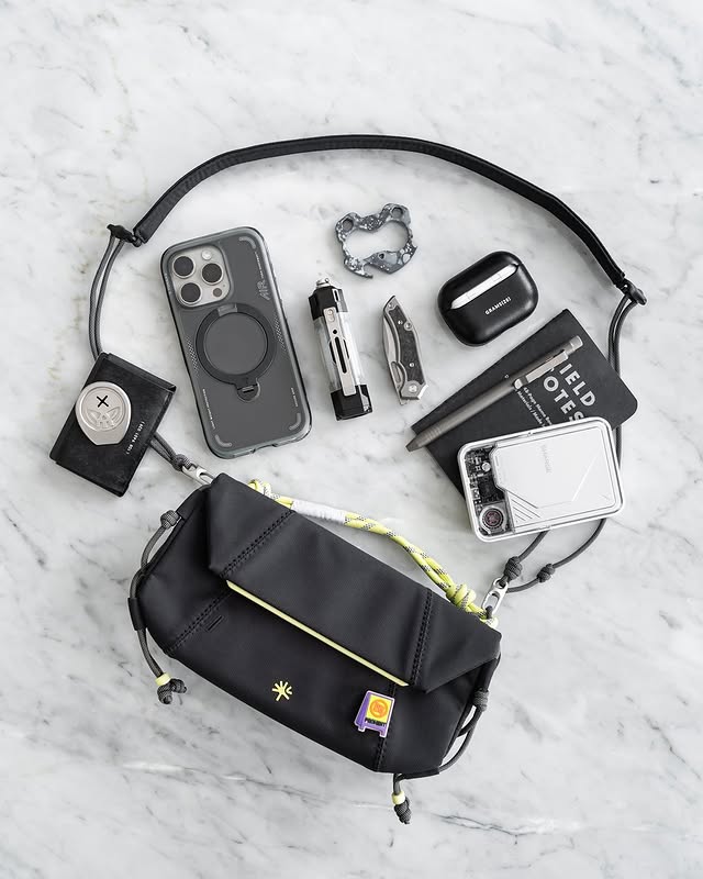 Instagram post by @never.bad.days for PGYTECH. Caption reads: @pgytechglobal just released their newest little....