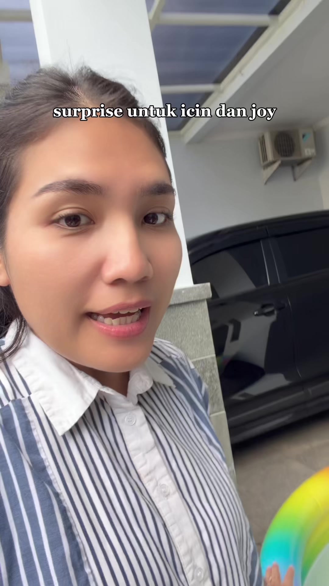 TikTok post by @icindanjoy1 for GENTLY Baby. Caption reads: Pas main air ga inget waktu @GENTLY Baby....