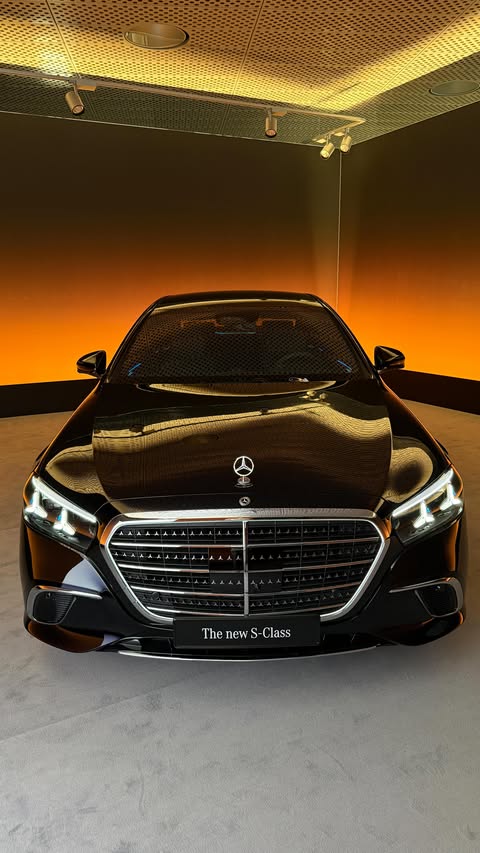 Instagram post by @bigboybenzes for Mercedes-Benz. Caption reads: The new S Class just dropped 💥🖤 #MercedesBenz....