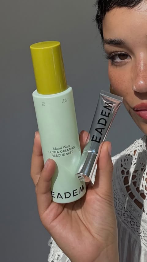 Instagram post by @tashimrod for EADEM. Caption reads: [...] skin prep. I’ve been reaching for the....