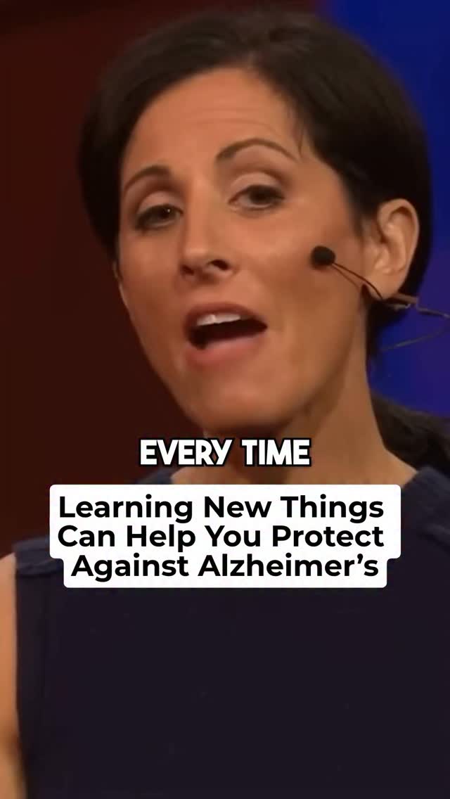 Instagram post by @genuinely.healthy for TED. Caption reads: Learning new things throughout life can help....