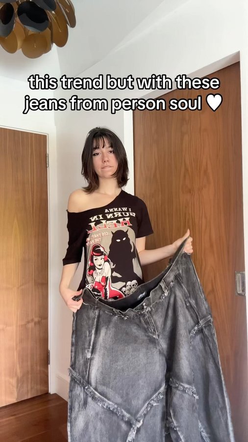 Instagram post by @b6bybat for Personsoul. Caption reads: more of these jeans from @_personsoul_....