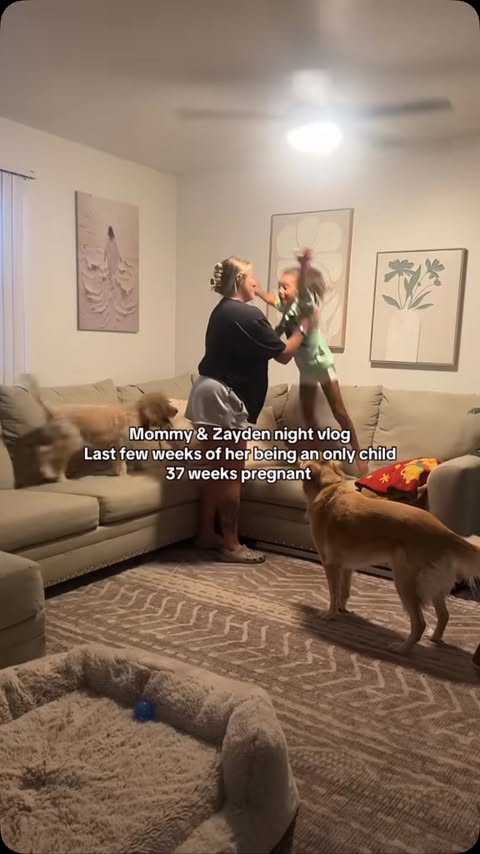 Instagram post by @breepowell23 for DUDE Wipes. Caption reads: Cherishing every second 🥹 #pregnancydiary....