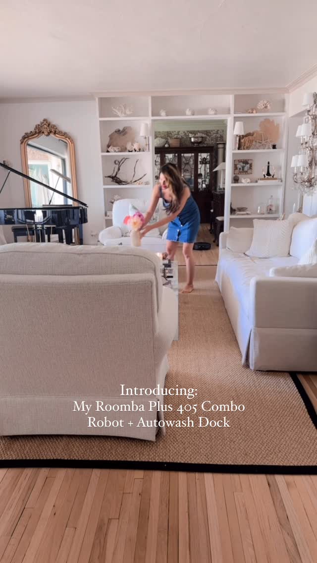 Instagram post by @nicholnaranjo for iRobot. Caption reads: [...] 405 Combo Robot + AutoWash Dock from @irobot....