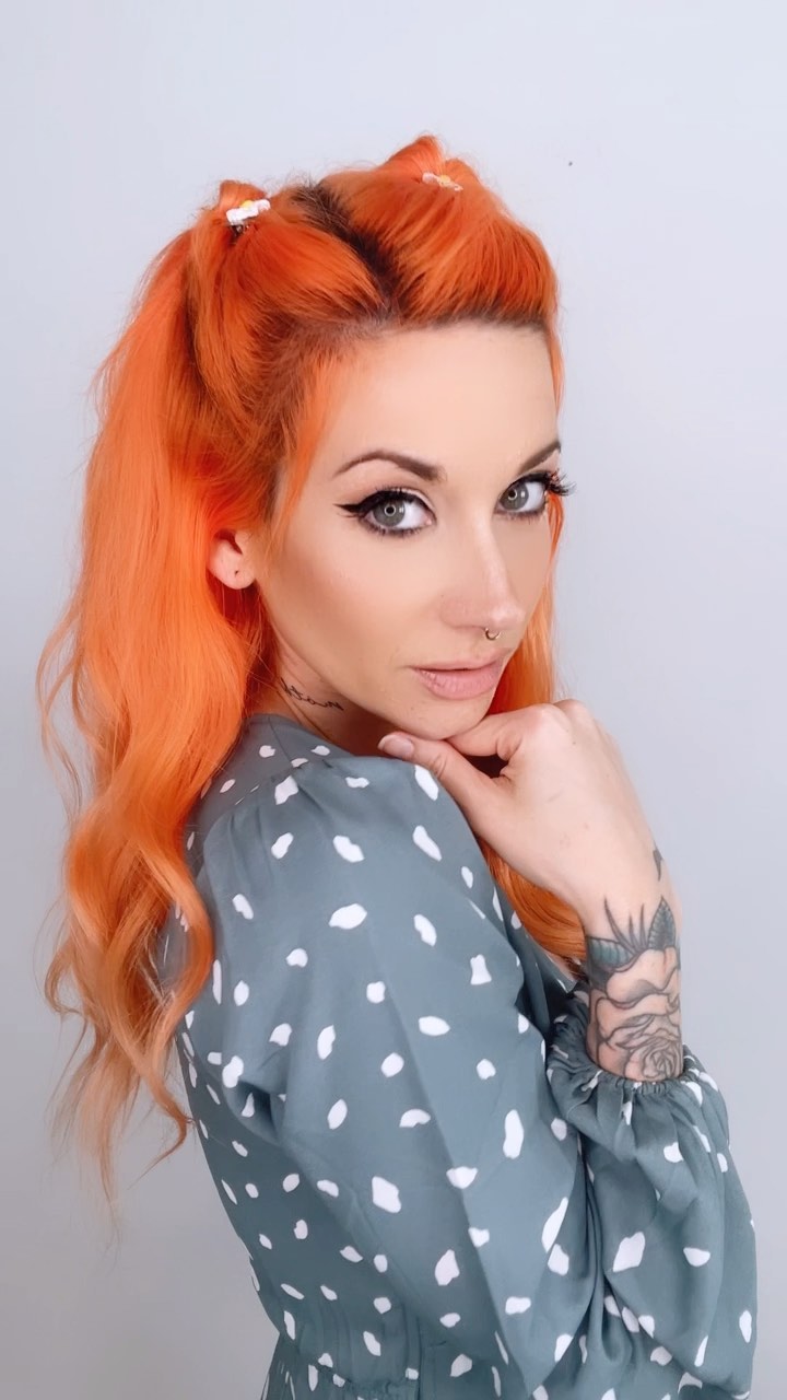 Instagram post by @tiffanymamone for OVERTONECOLOR. Caption reads: I’m back again with my number one hair hack plus....