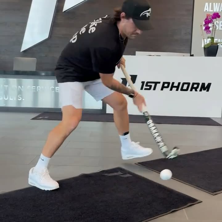 Instagram post by @rossgilhamjones for 1st Phorm. Caption reads: Speed. Strength. Supplemented. 🚀 

Leap Hockey x....