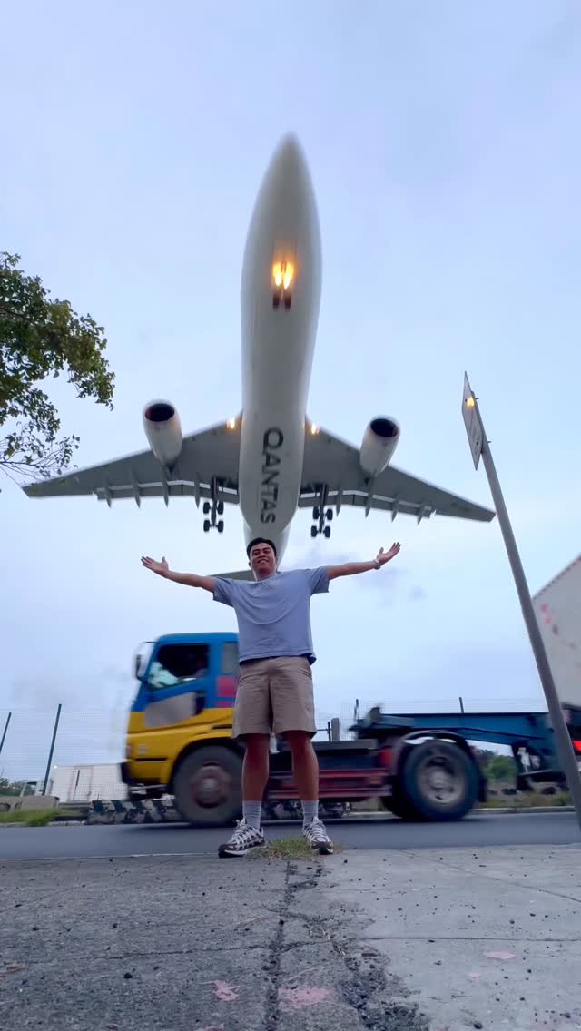 Instagram post by @aeroblinx for Qantas. Caption reads: Happy 105th birthday @qantas from me and my not so....