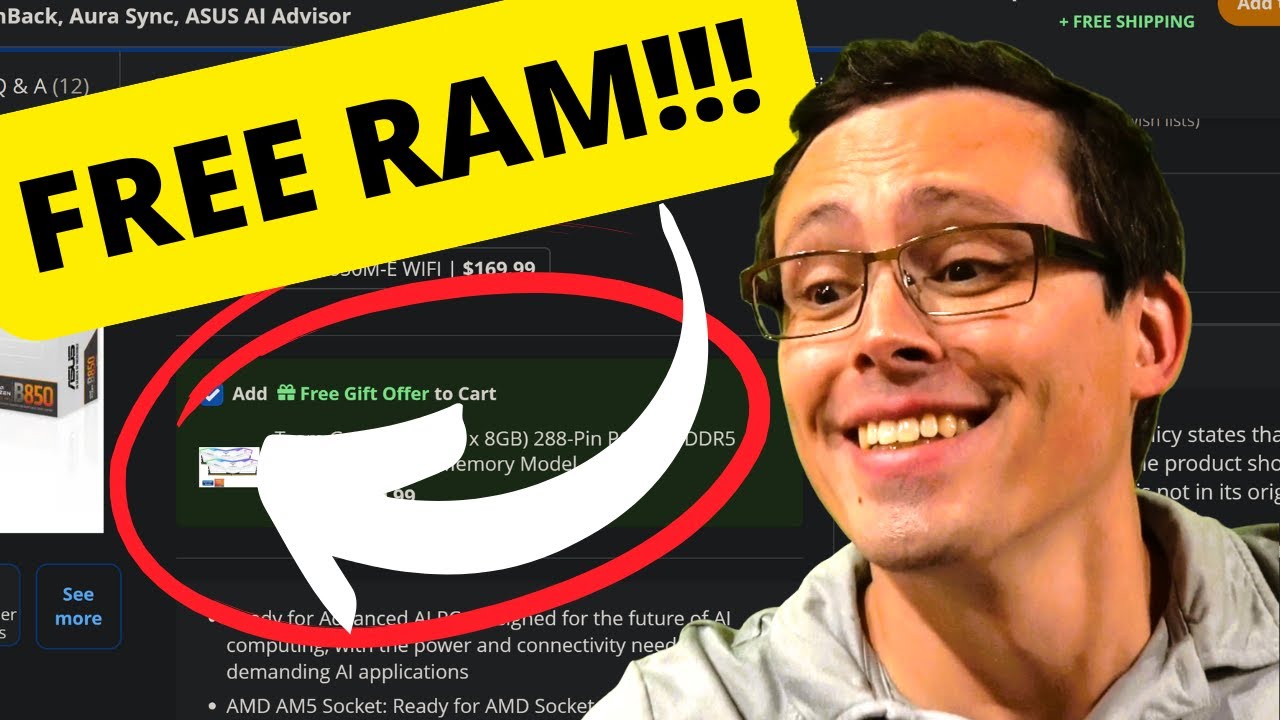 YouTube post by @danielowentech for Newegg. Caption reads: CRUSH 1080p, 1440p, or even 4K with this Black....