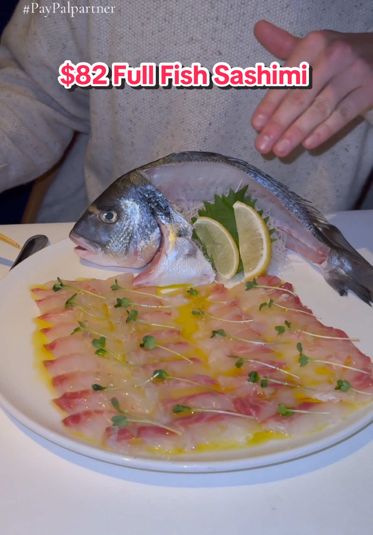 TikTok post by @jacksdiningroom for PayPal. Caption reads: This is how I earn cash back going out to dinner....