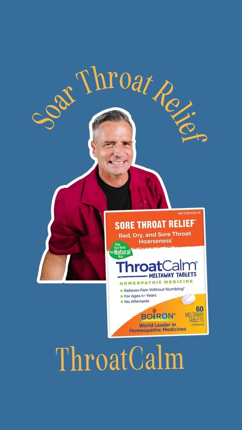 Instagram post by @philsmypharmacist for BoironUSA. Caption reads: [...] out of nowhere? ThroatCalm Tablets by....