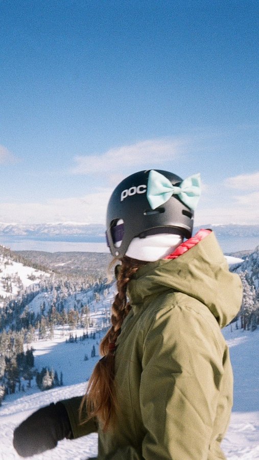 Instagram post by @shelbssays for Halfdays. Caption reads: Come ski a half day in @Halfdays with me 🫶🏼❄️ A....