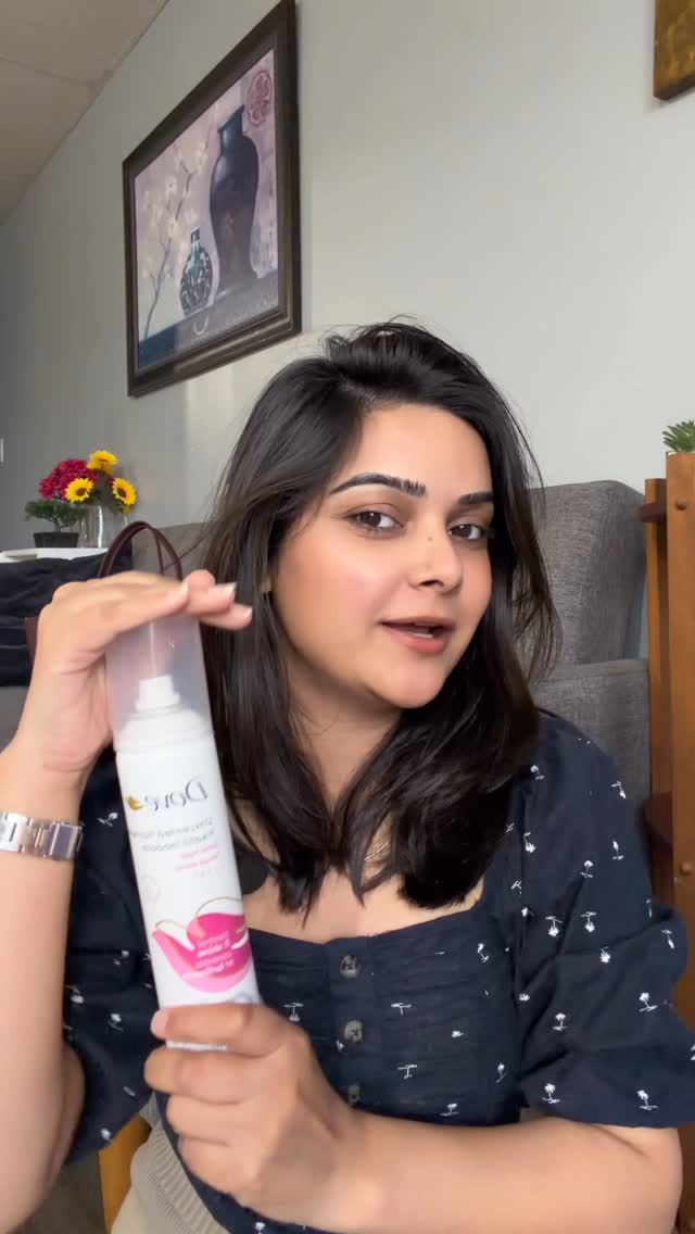 Instagram post by @meenakshii_chaudhary5 for Dove. Caption reads: 💆‍♀️ In Canada, life gets so busy that managing....