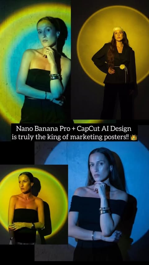 Instagram post by @mur.mur_style for CapCut. Caption reads: Create posters, portraits, and even animated....