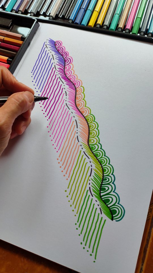 Instagram post by @lady_meli_art for STABILO. Caption reads: Have you ever feel lack of inspiration? This what....