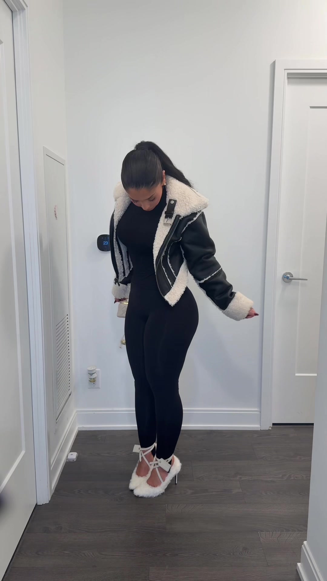 TikTok post by @haj.png for Naked Wardrobe. Caption reads: Full outfit from @Naked Wardrobe....