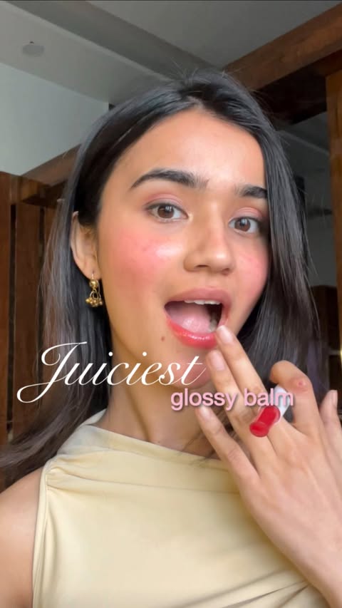 Instagram post by @nidzzdigitaldiary for Milagro Beauty. Caption reads: juiciest lip glaze by @milagro.beauty 🍓 comment....