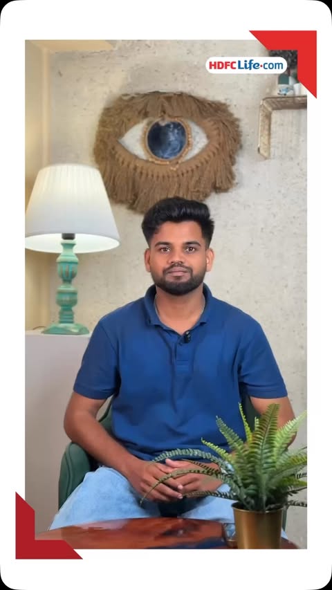 Instagram post by @avishkar_adavade for HDFC Life. Caption reads: [...] our family’s financial security? This HDFC....