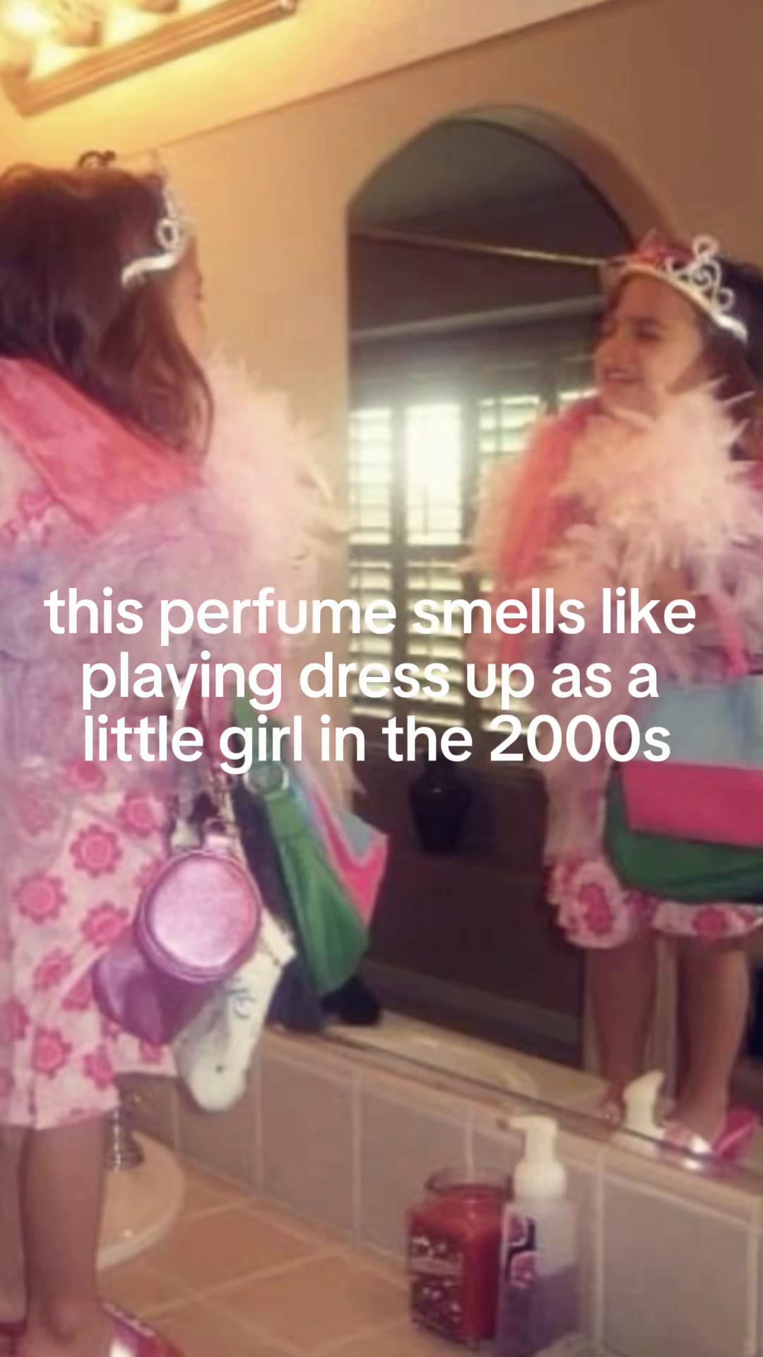 TikTok post by @chicwithkels for Boy Smells. Caption reads: [...] dress up as a little girl from @Boy Smells....
