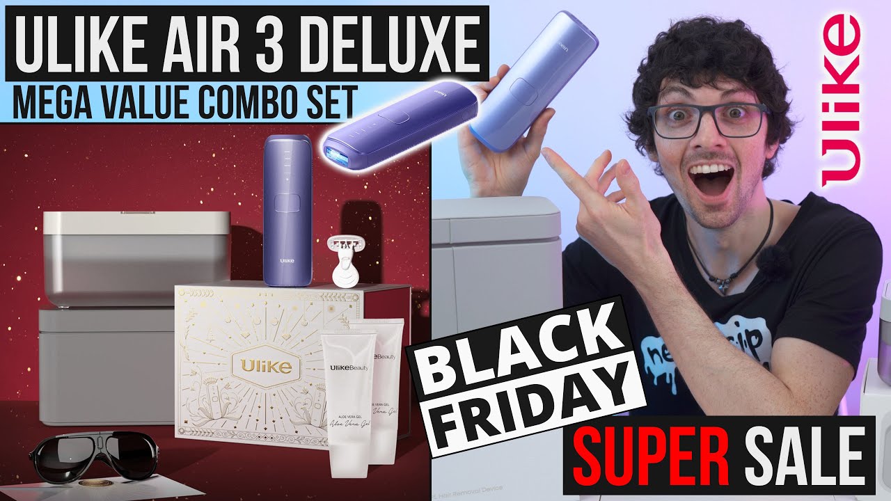 YouTube post by @TechMagnet for Ulike. Caption reads: Say Goodbye to Shaving! - Ulike Air 3 Deluxe....