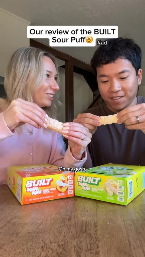Instagram post by @dani_and_jo for Built Bar. Caption reads: [...] to want to try this! #ad #BuiltSour....