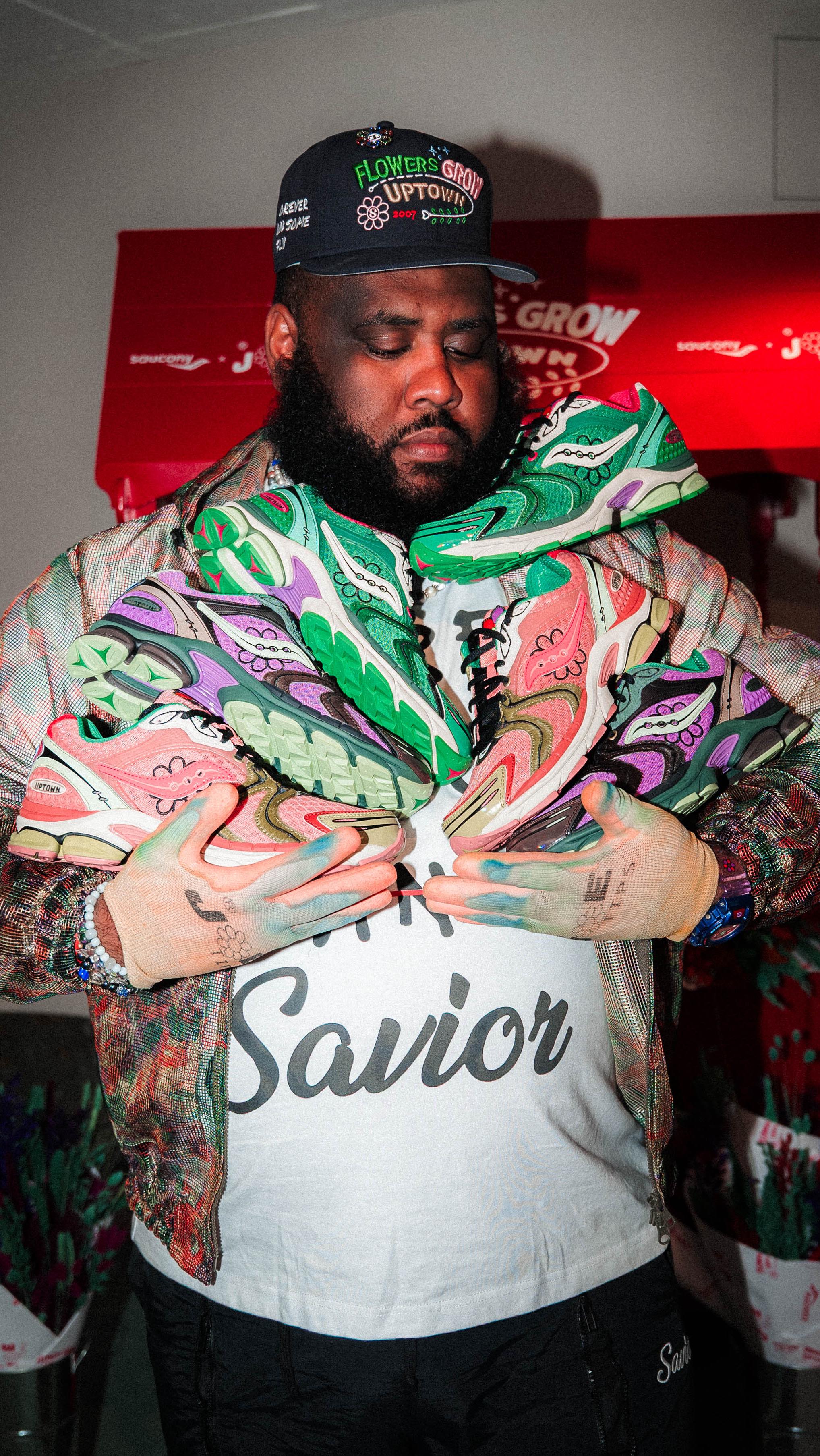 Instagram post by @jaetips for Saucony. Caption reads: Flowers Grow Uptown 🎥 by @hidjiworld 

My 6th....