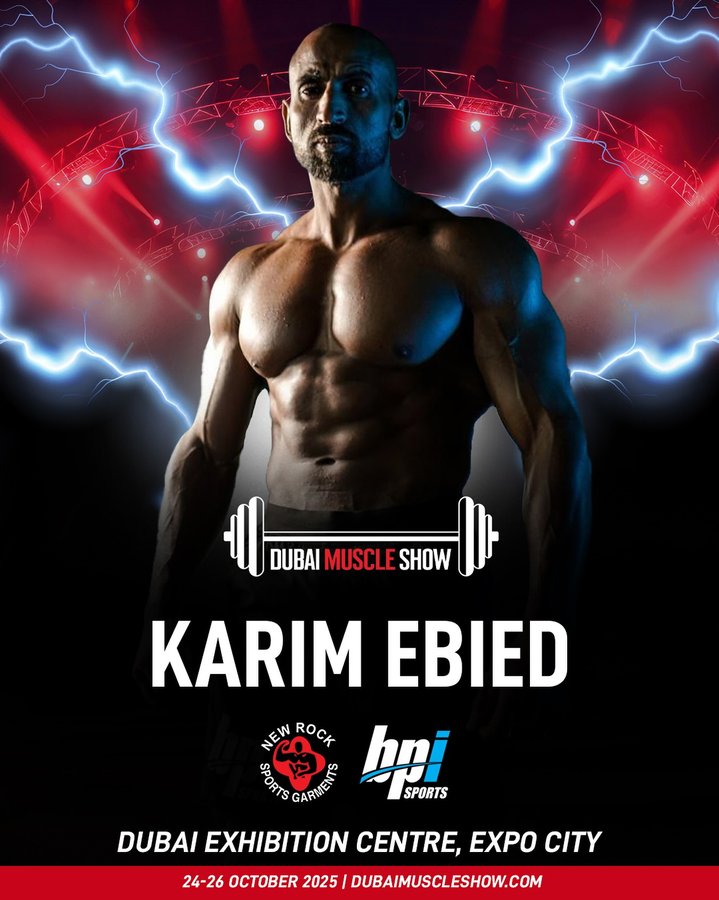 Instagram post by @karim_h_ebied for BPI Sports. Caption reads: [...] CONFIRMS! 🔥 

In attendance with....