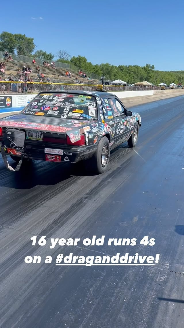 Instagram post by @dragdriverepeat for Driven Racing Oil. Caption reads: [...] @summitracing @mahlemotorsports_na....