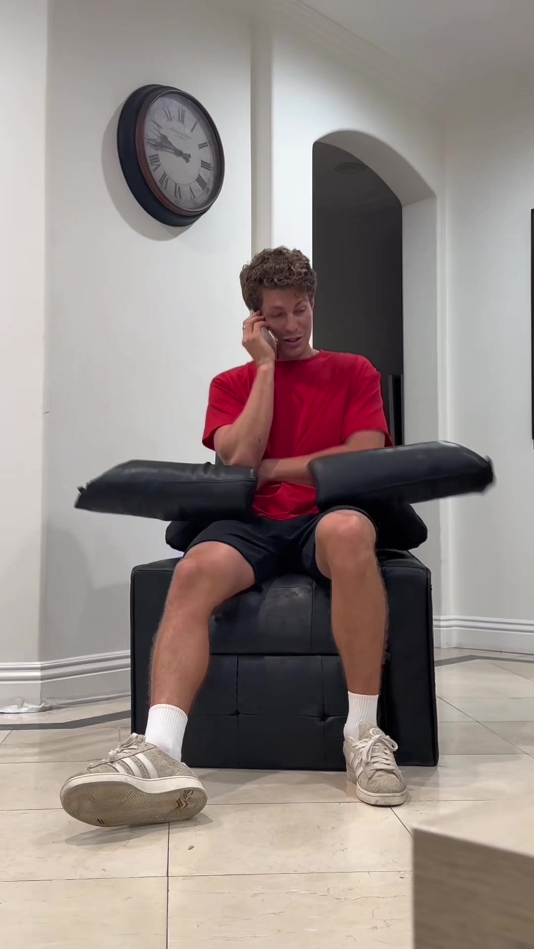 TikTok post by @drewdirksen for Ringling. Caption reads: [...] my house😂 this prank was inspired by....