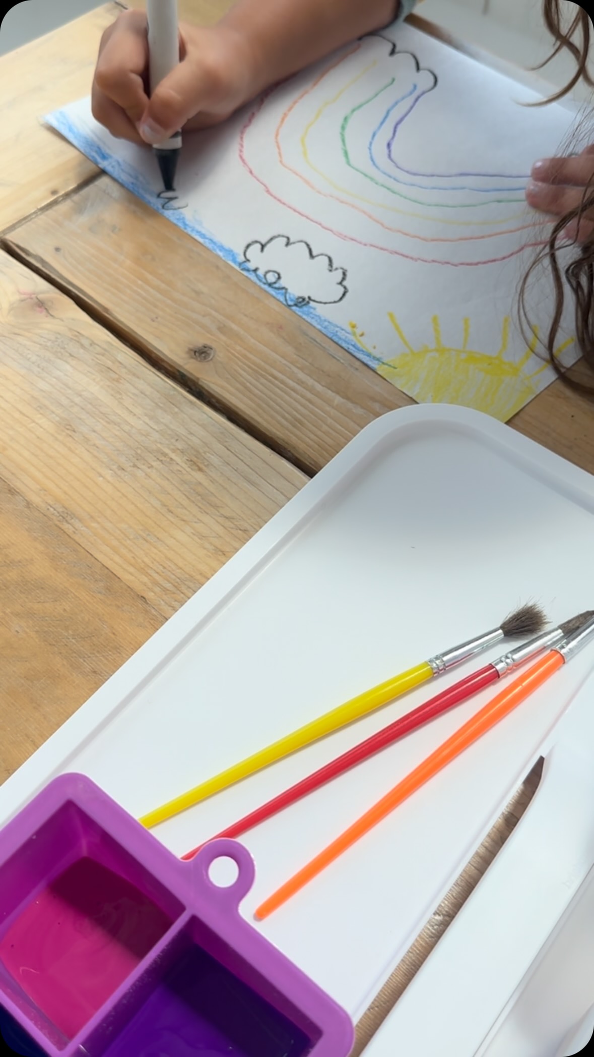 Instagram post by @aplayfilledlife for Crayola. Caption reads: #ad I have partnered with @target and @crayola to....